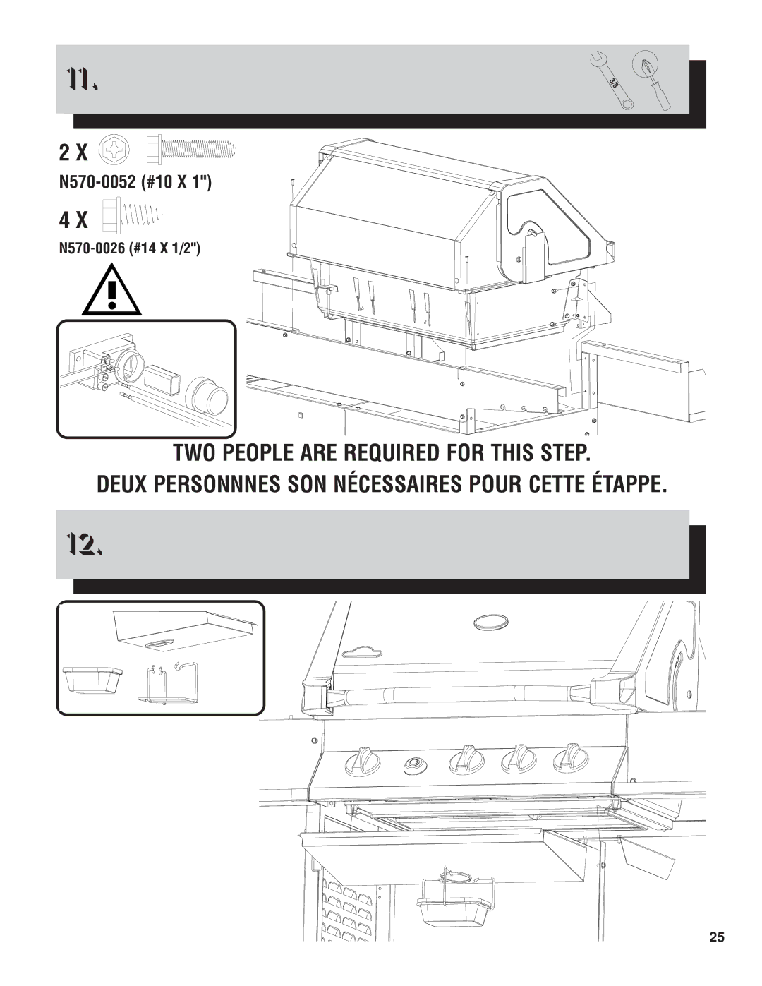 Napoleon Grills PTM450RB manual TWO People are Required for this Step 