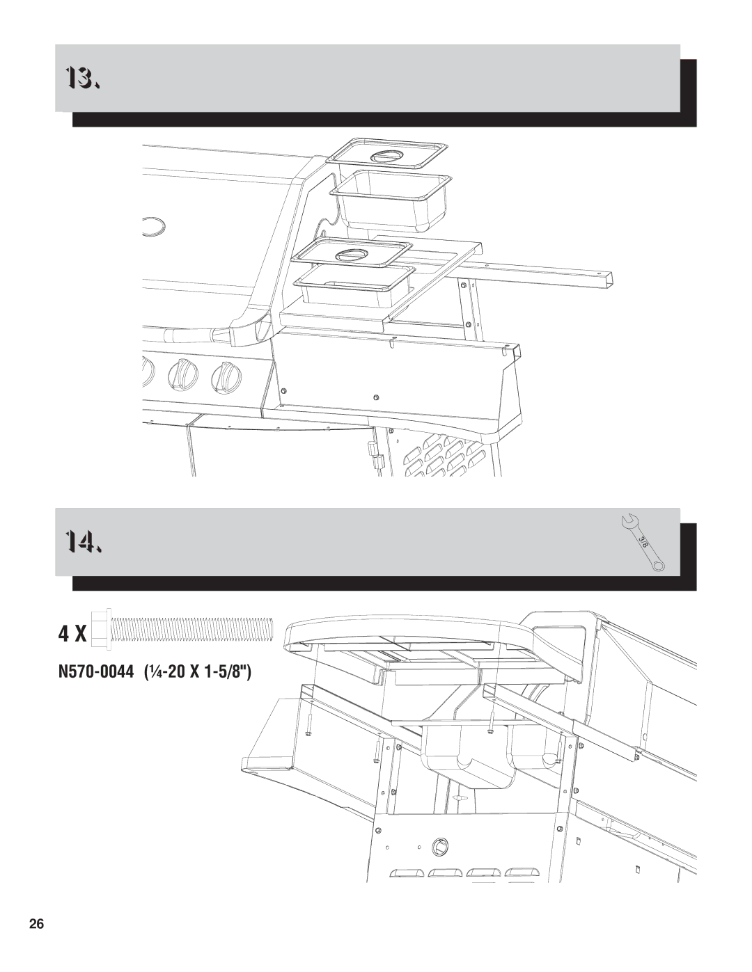 Napoleon Grills PTM450RB manual N570-0044 ¼-20 X 1-5/8 