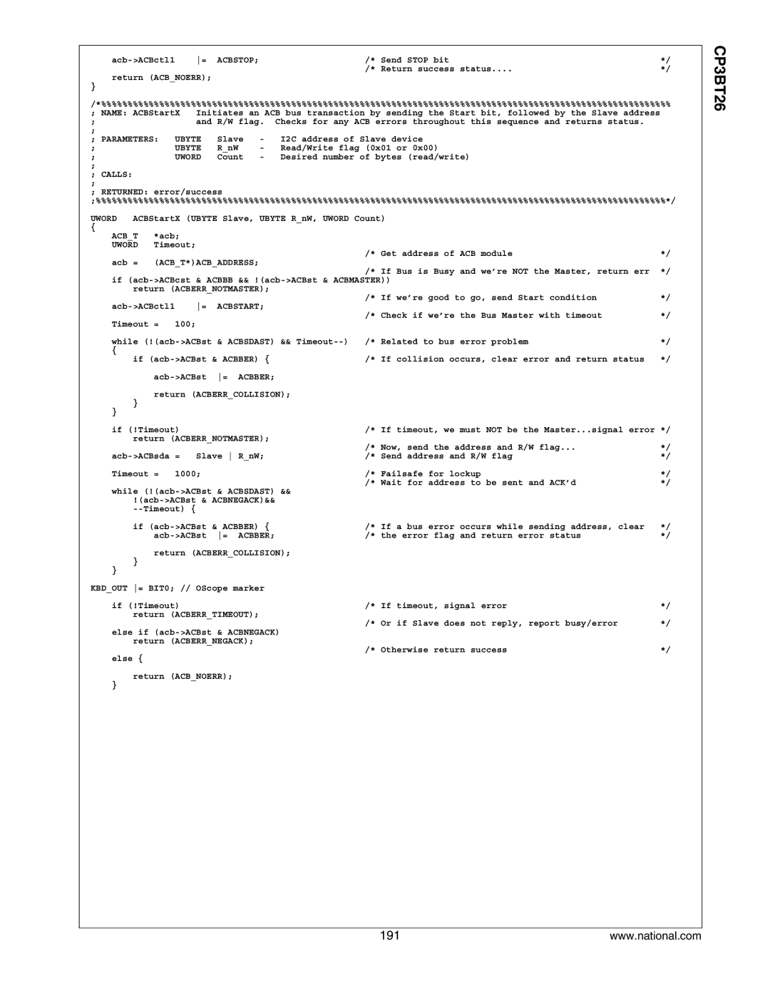 National CP3BT26 manual 191 