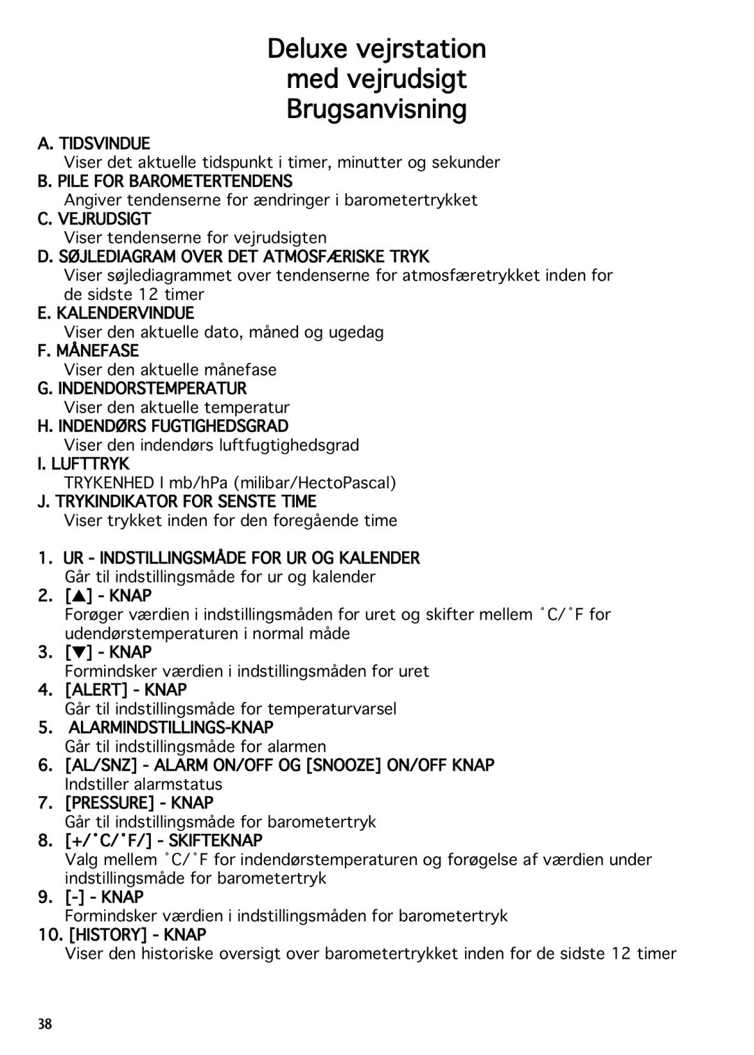 National Geographic IN102TOP Tidsvindue, Pile for Barometertendens, Vejrudsigt, Søjlediagram Over DET Atmosfæriske Tryk 