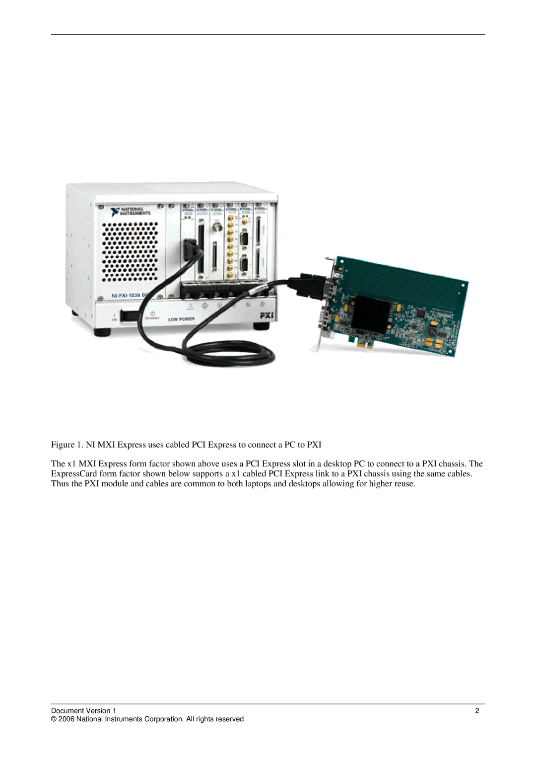 National Instruments Cabled PCI Express manual 