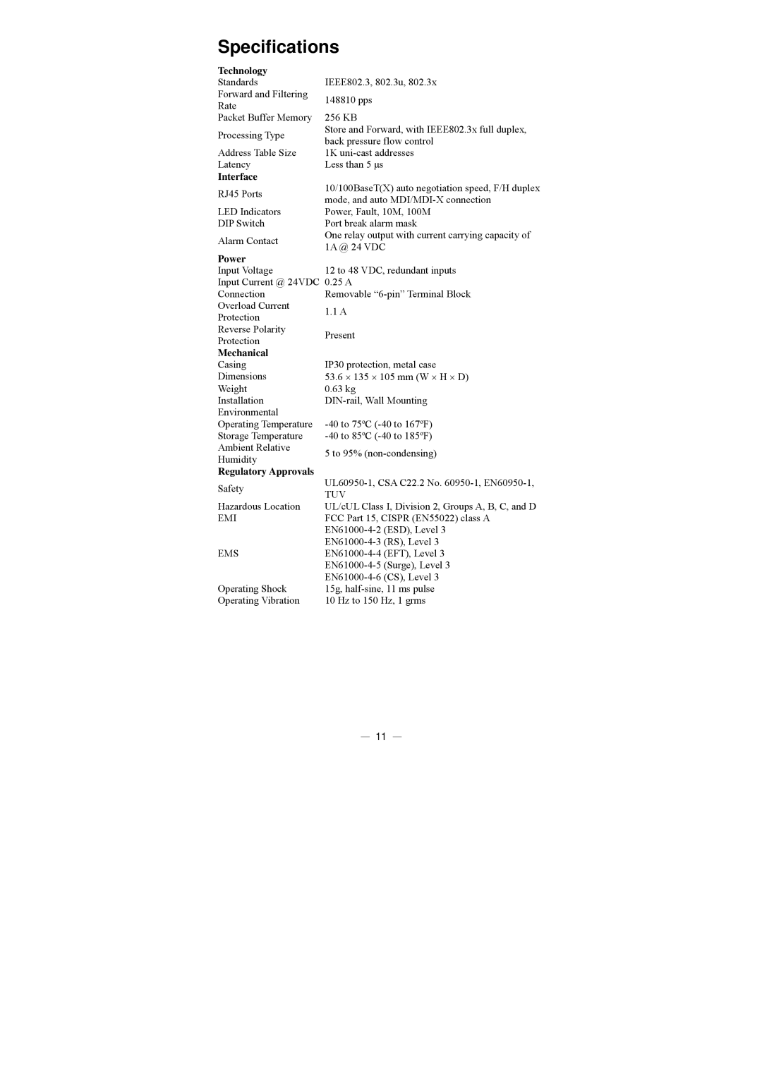 National Instruments NI UES-3880 manual Specifications, Technology, Interface, Power 