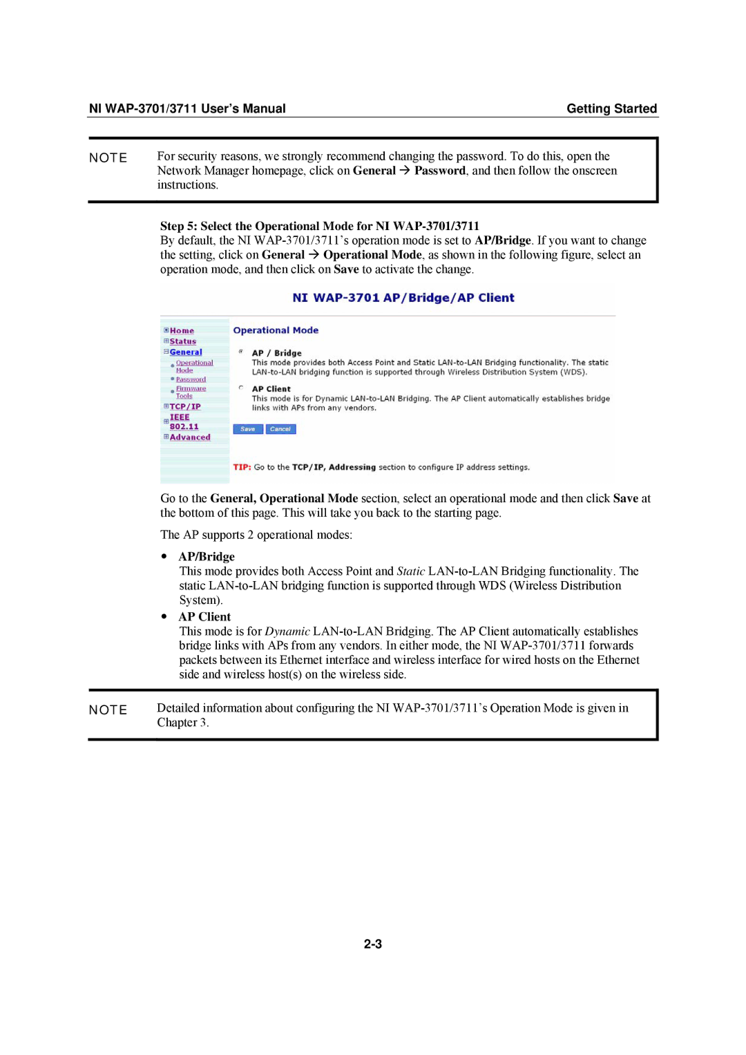 National Instruments WAP-3701, WAP-3711 user manual AP/Bridge, AP Client 