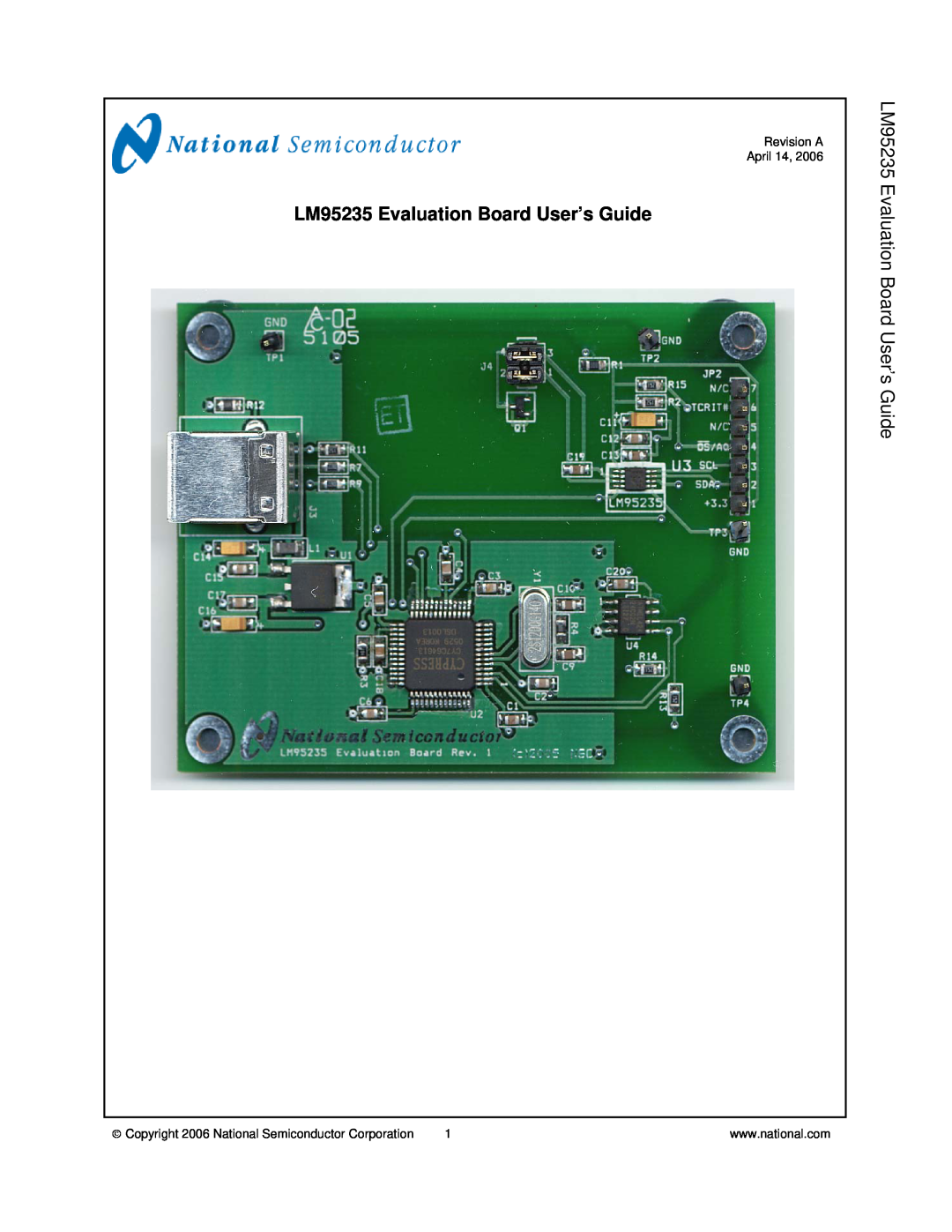 National manual LM95235 Evaluation Board User’s Guide 