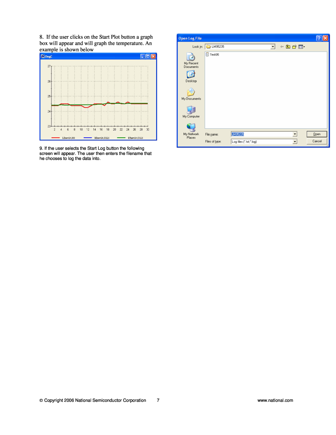 National LM95235 manual Copyright 2006 National Semiconductor Corporation 