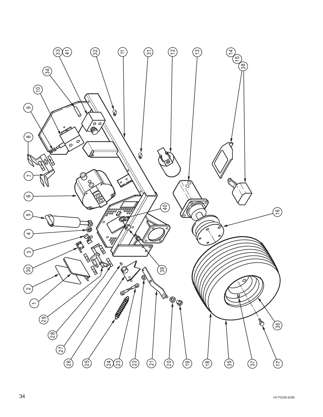 National Mower HYD70OM-8/99, HY70OM-8/992 owner manual 