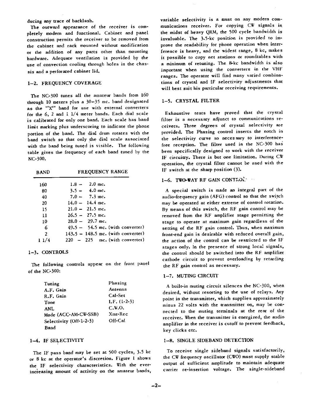 National Products NC-300 manual 