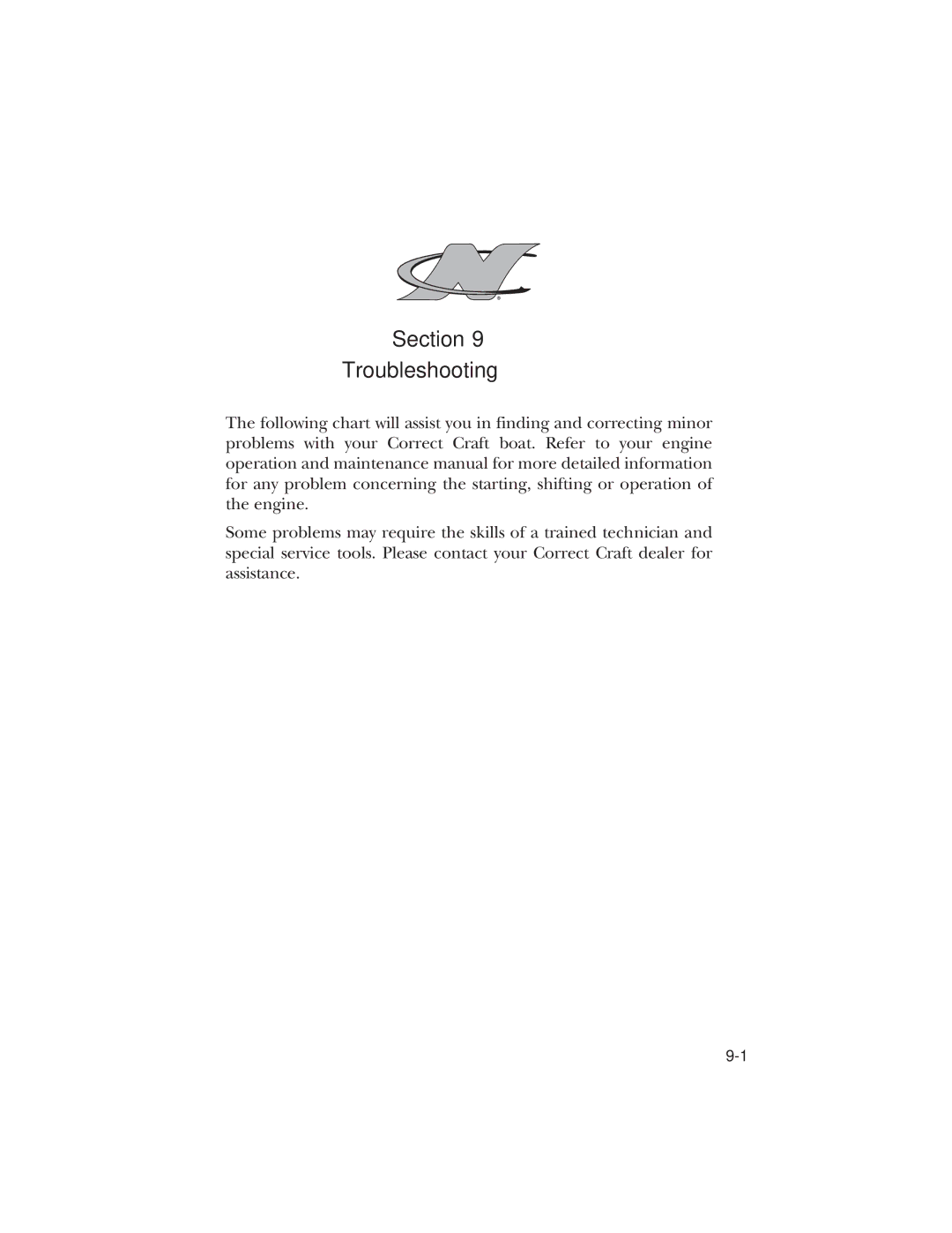 Nautique 2008 70141 manual Section Troubleshooting 