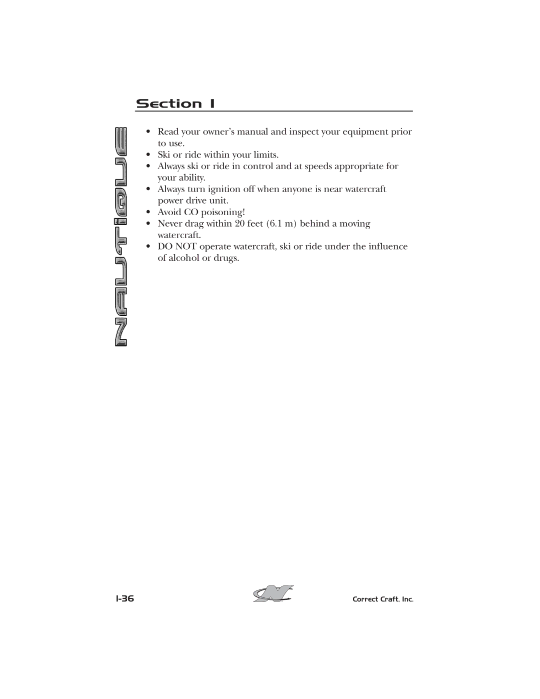 Nautique 2008 70141 manual Section 