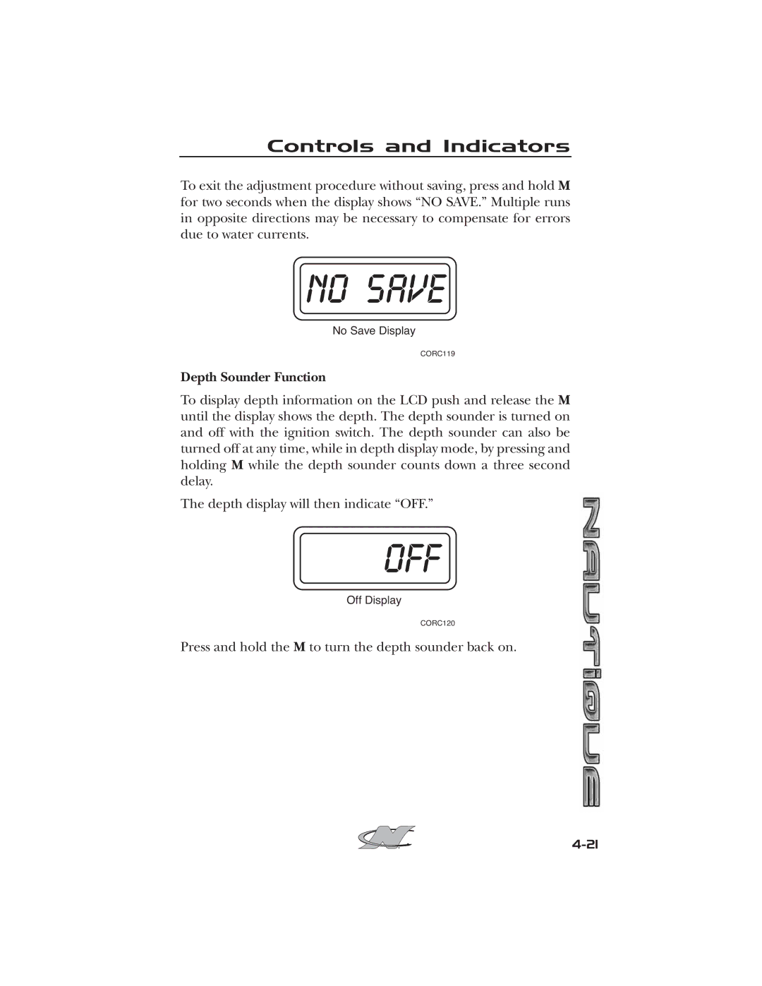 Nautique 2008 70141 manual Depth Sounder Function 