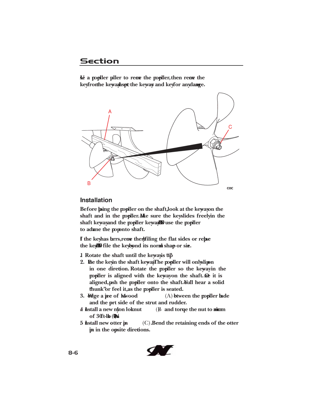 Nautique 90490 manual Section, Installation 