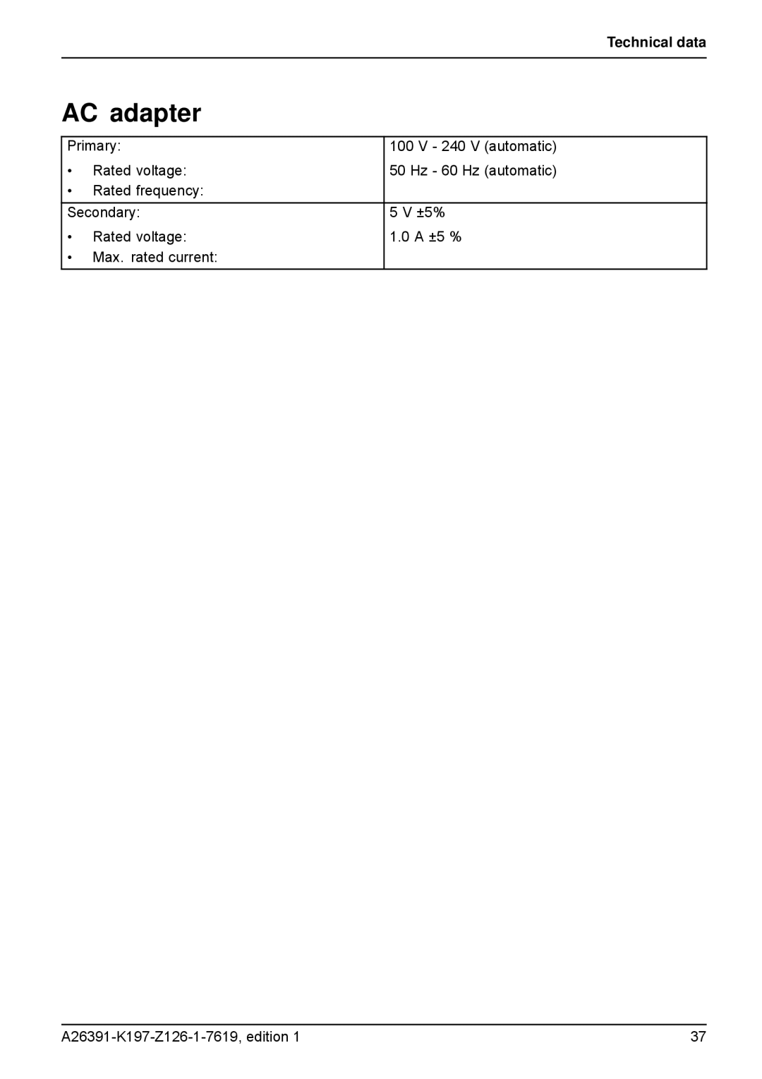 Navigon N100 user manual AC adapter 