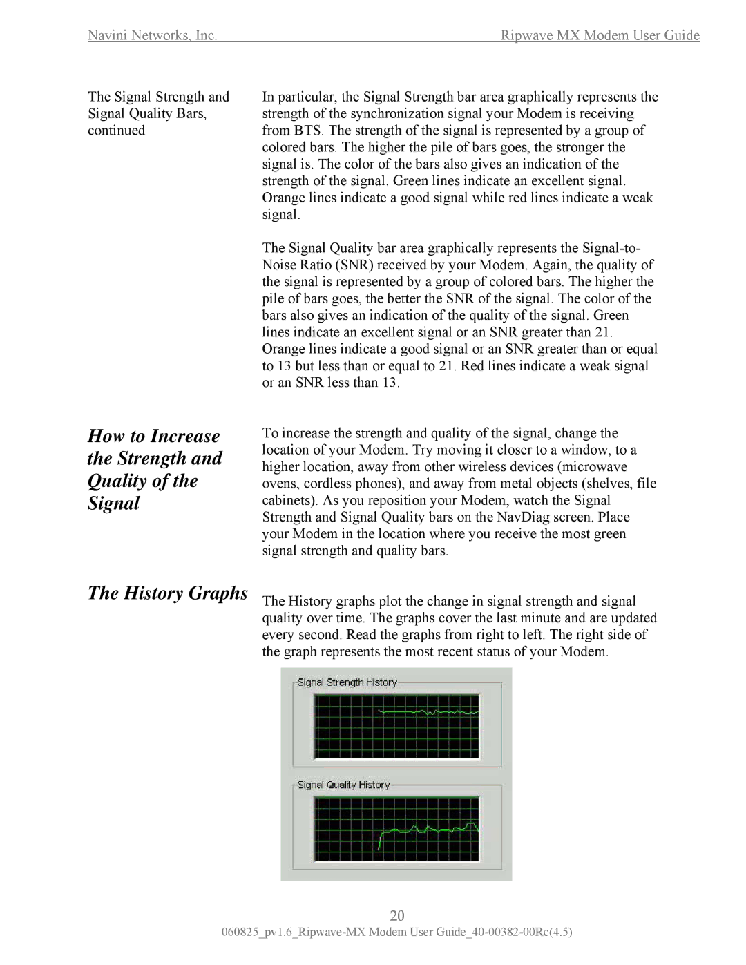 Navini Networks MX manual How to Increase the Strength and Quality of the Signal 