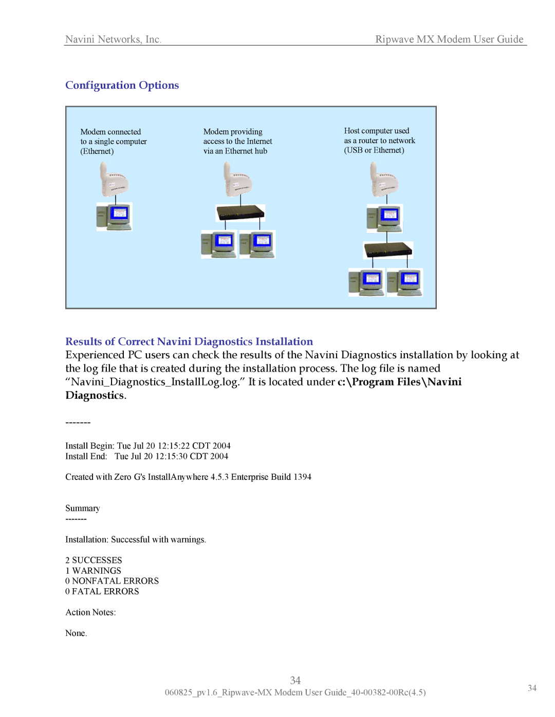 Navini Networks MX manual Configuration Options 