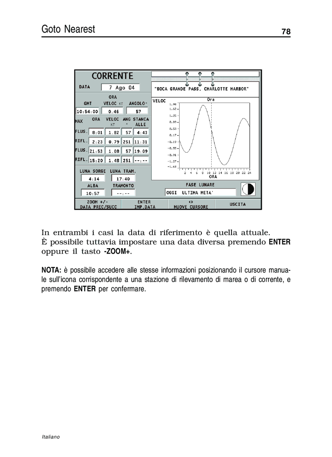 Navionics 10C, 11C manual Goto Nearest 