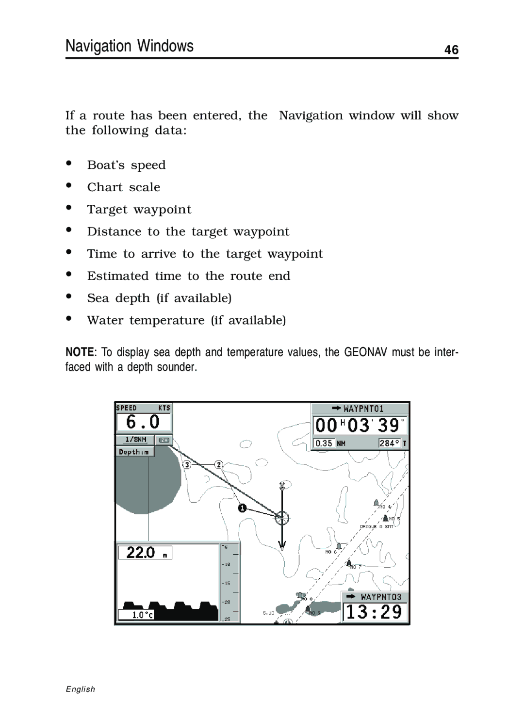 Navionics 10C, 11C manual Navigation Windows 