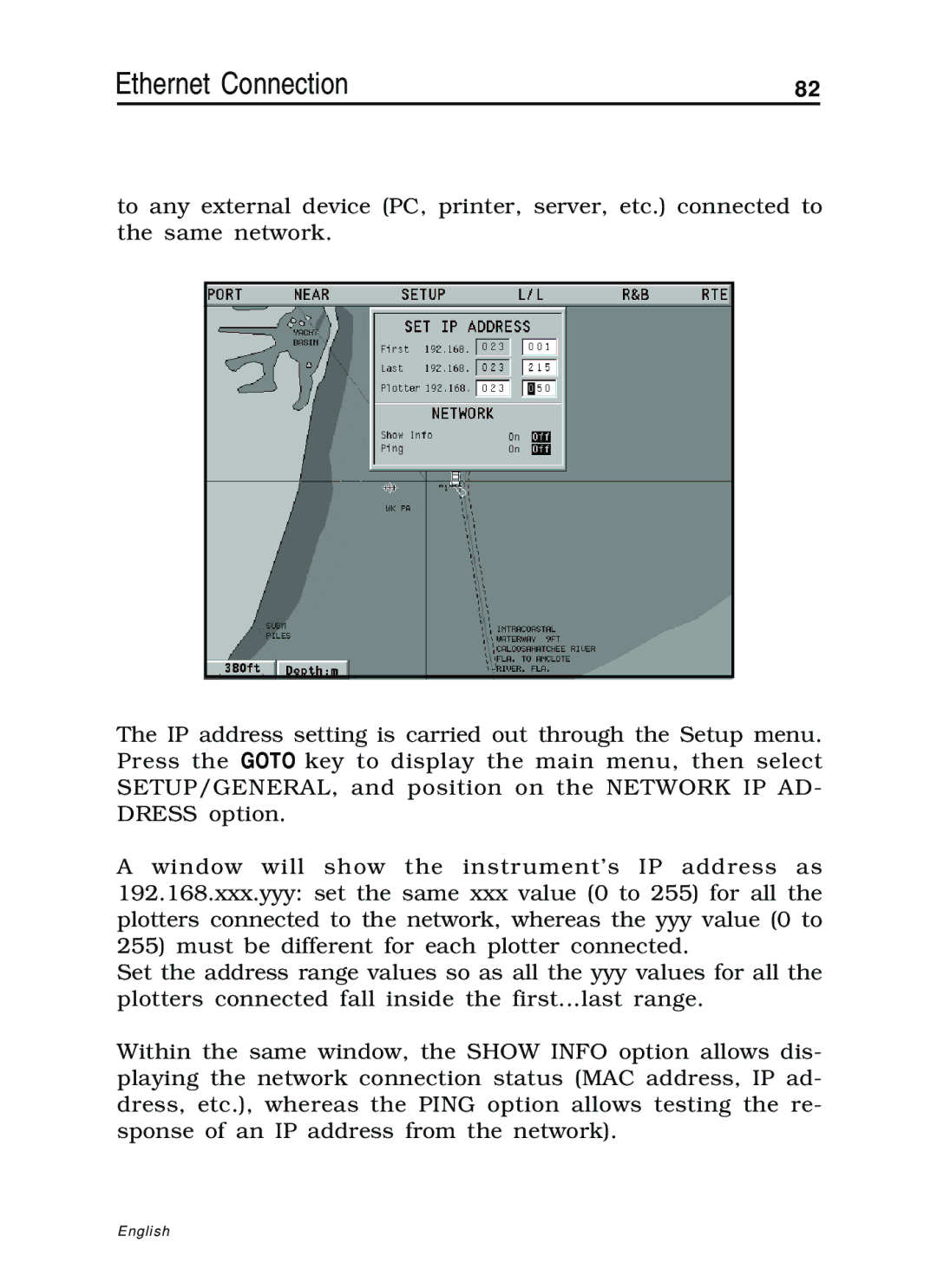 Navionics 10C, 11C manual Ethernet Connection 