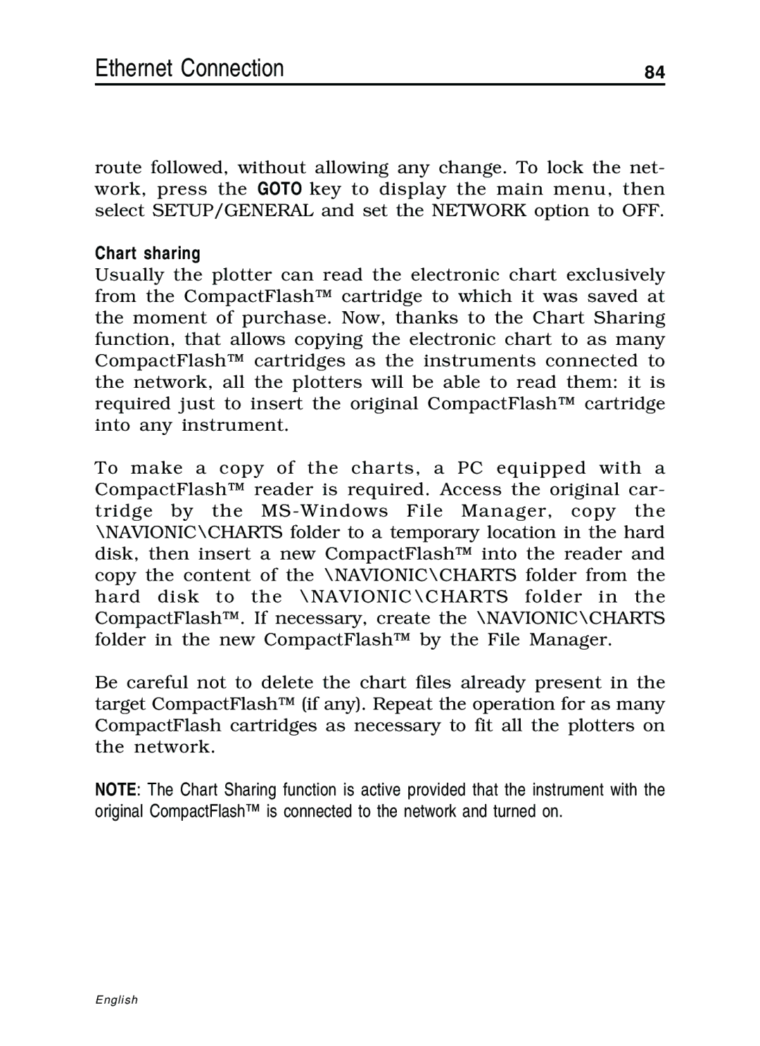 Navionics 10C, 11C manual Chart sharing 