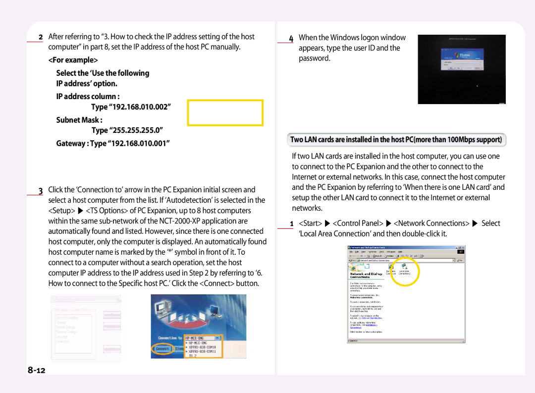 NComputing L100, L200, L120 manual ‘Local Area Connection’ and then double-click it 