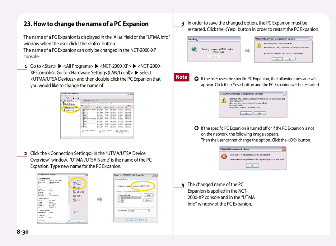 NComputing L100, L200, L120 manual How to change the name of a PC Expanion, Select 