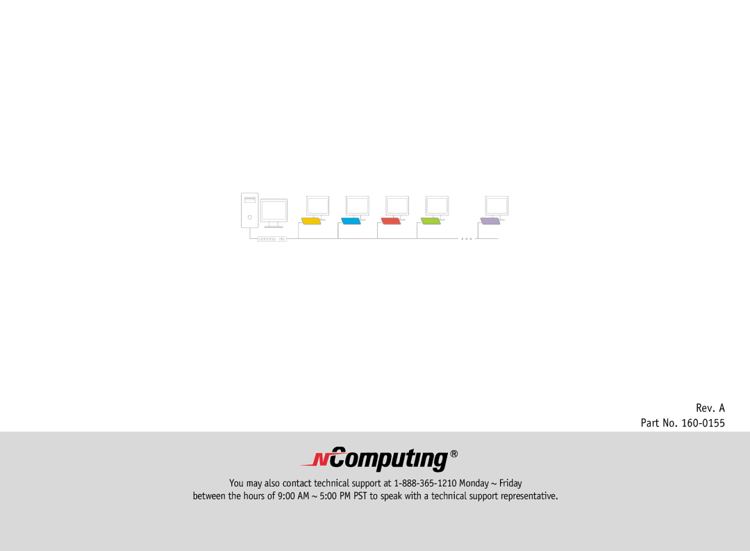 NComputing L100, L200, L120 manual Rev. a Part No 