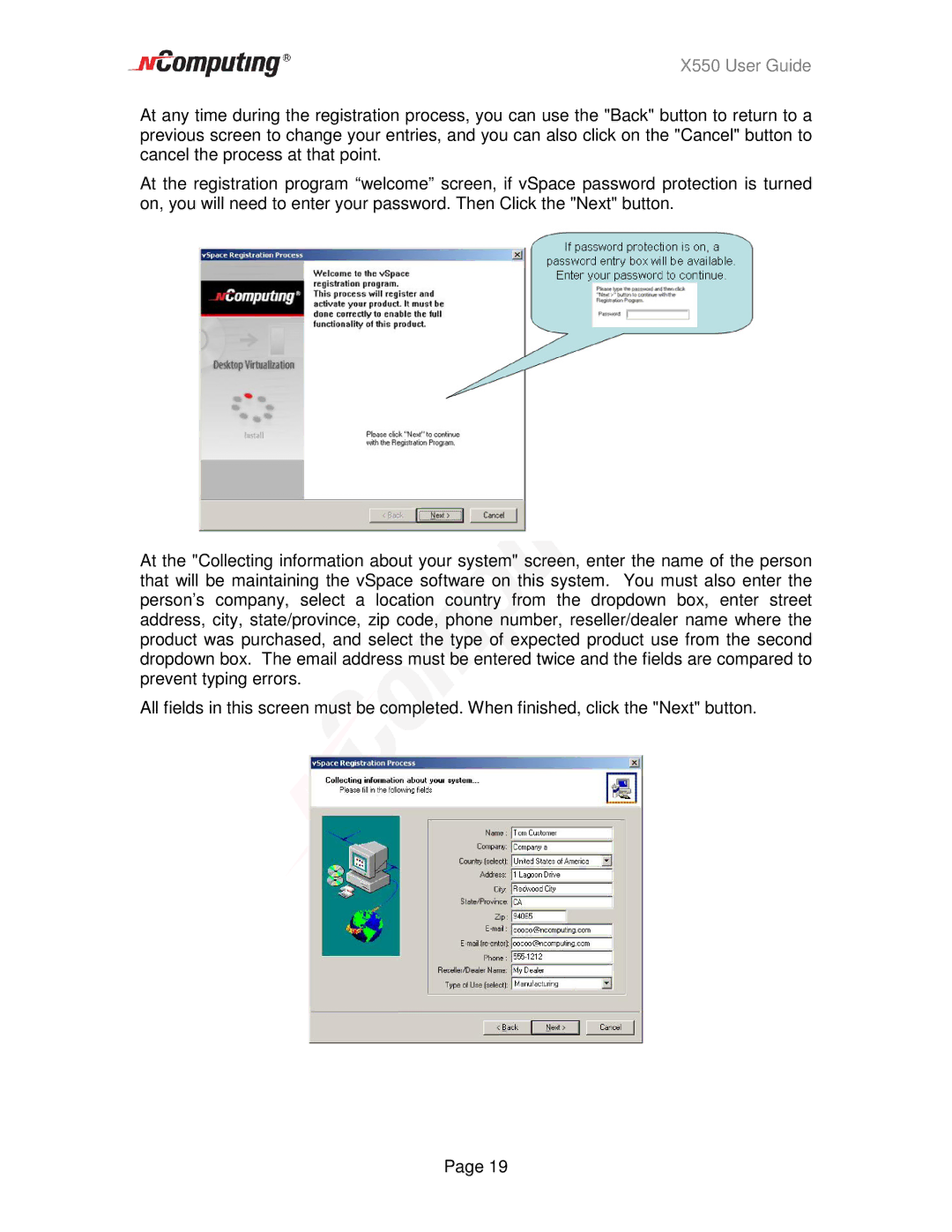 NComputing manual X550 User Guide 