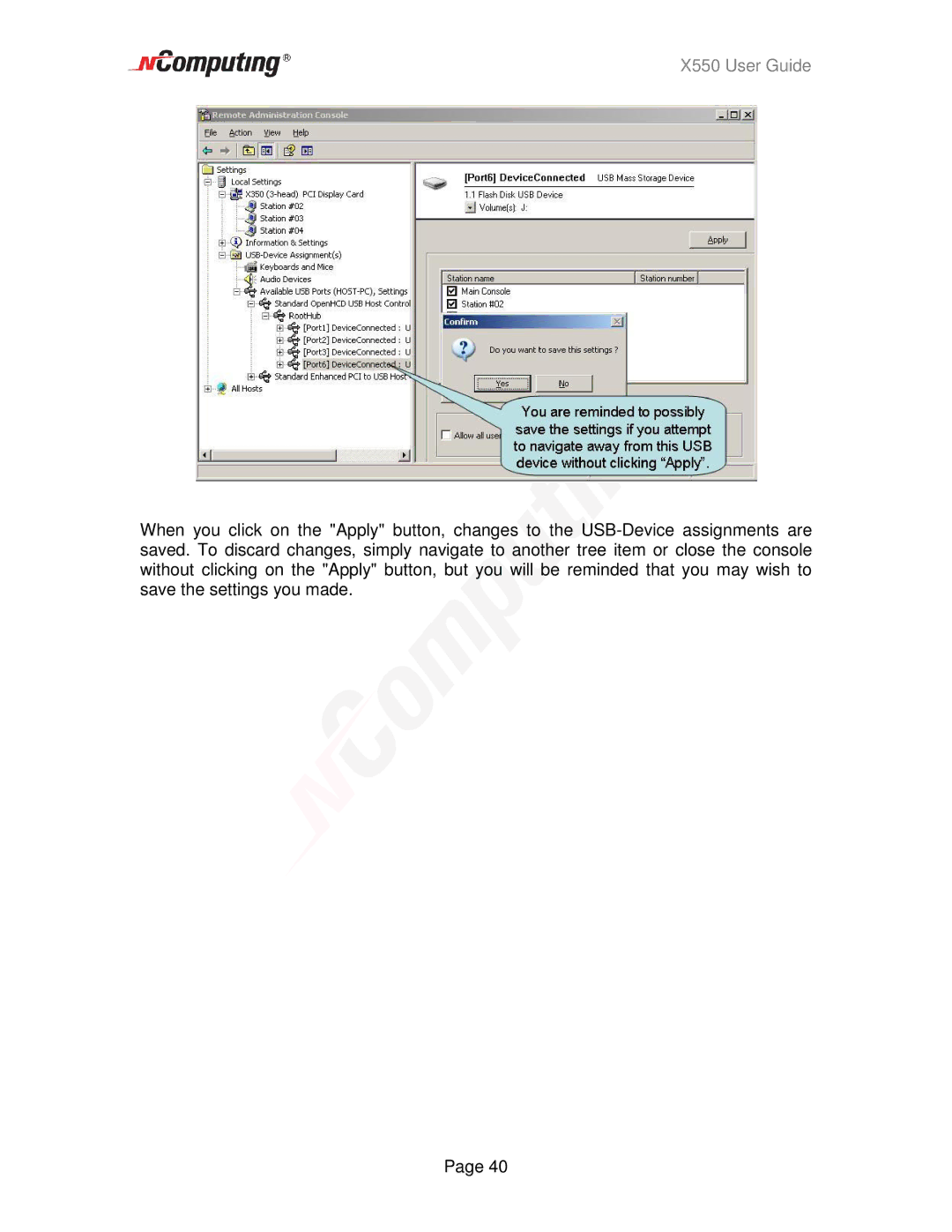 NComputing manual X550 User Guide 