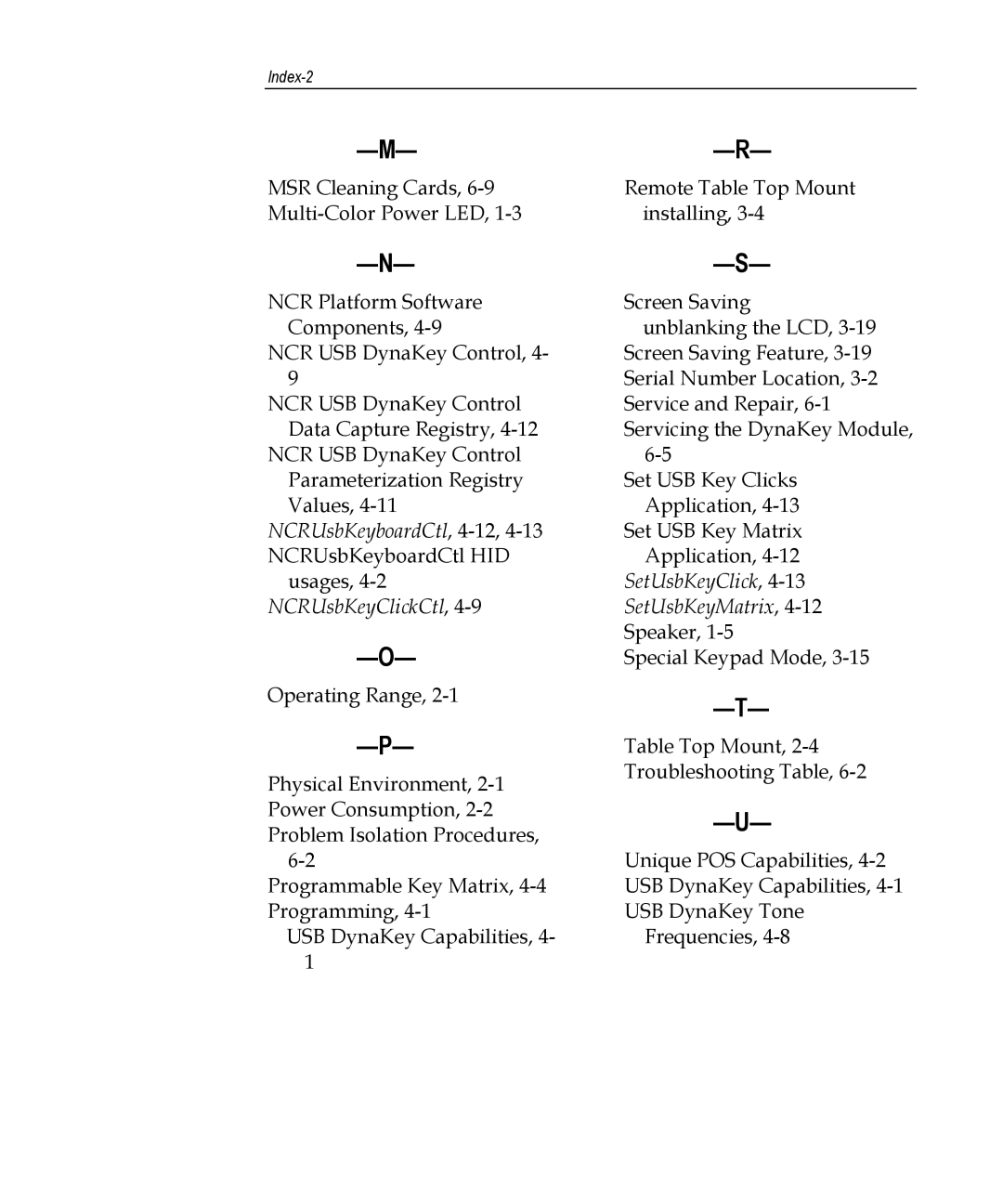 NCR 5953 manual NCRUsbKeyboardCtl, 4-12,4-13 