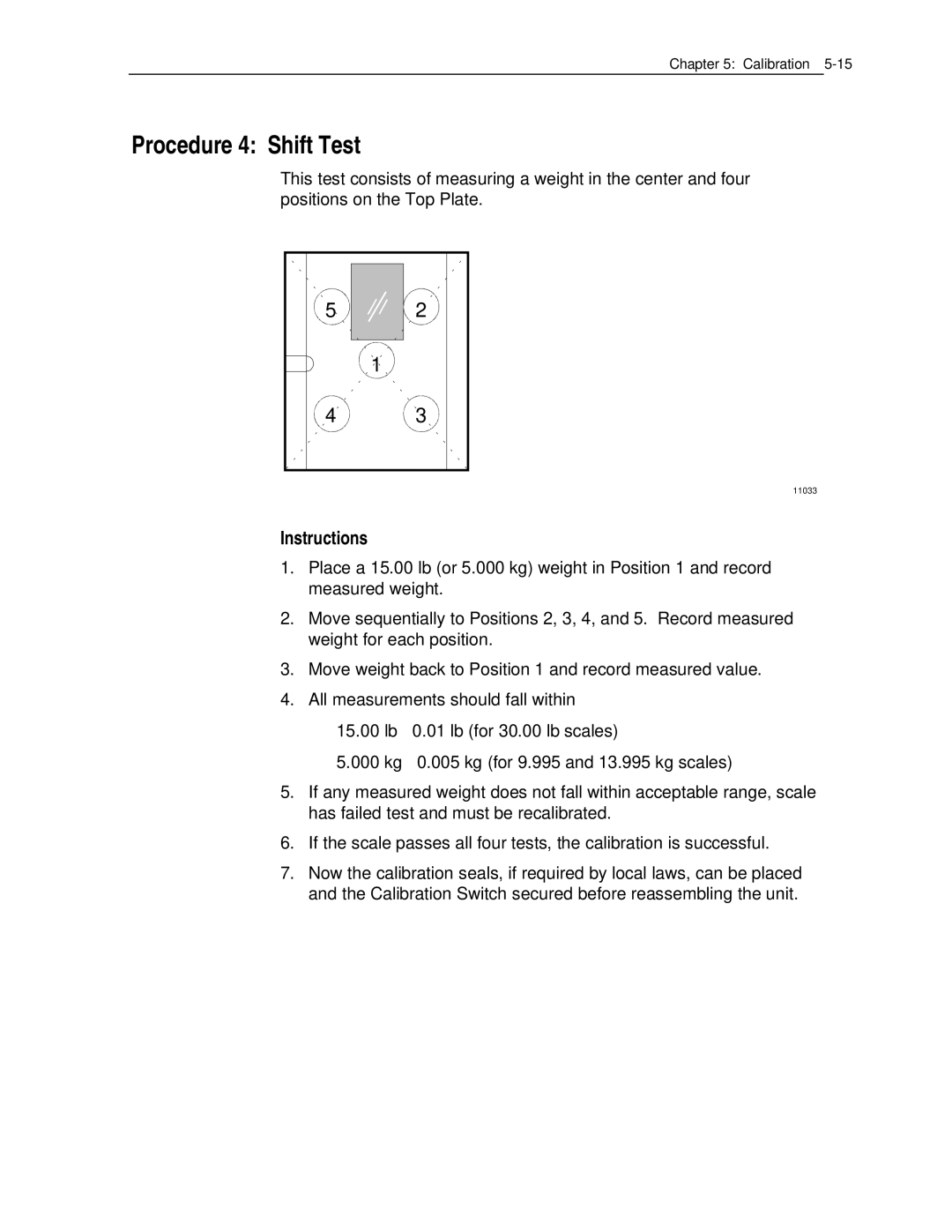 NCR 7870 manual Procedure 4 Shift Test 