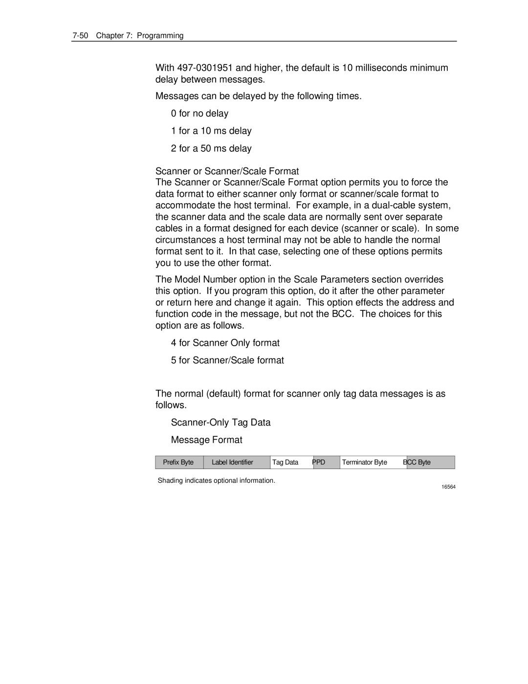 NCR 7870 manual Scanner or Scanner/Scale Format 