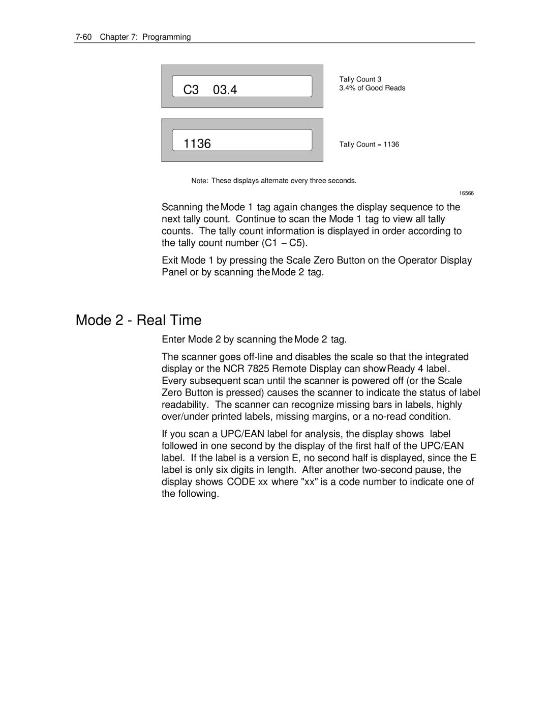 NCR 7870 manual Mode 2 Real Time, 1136 