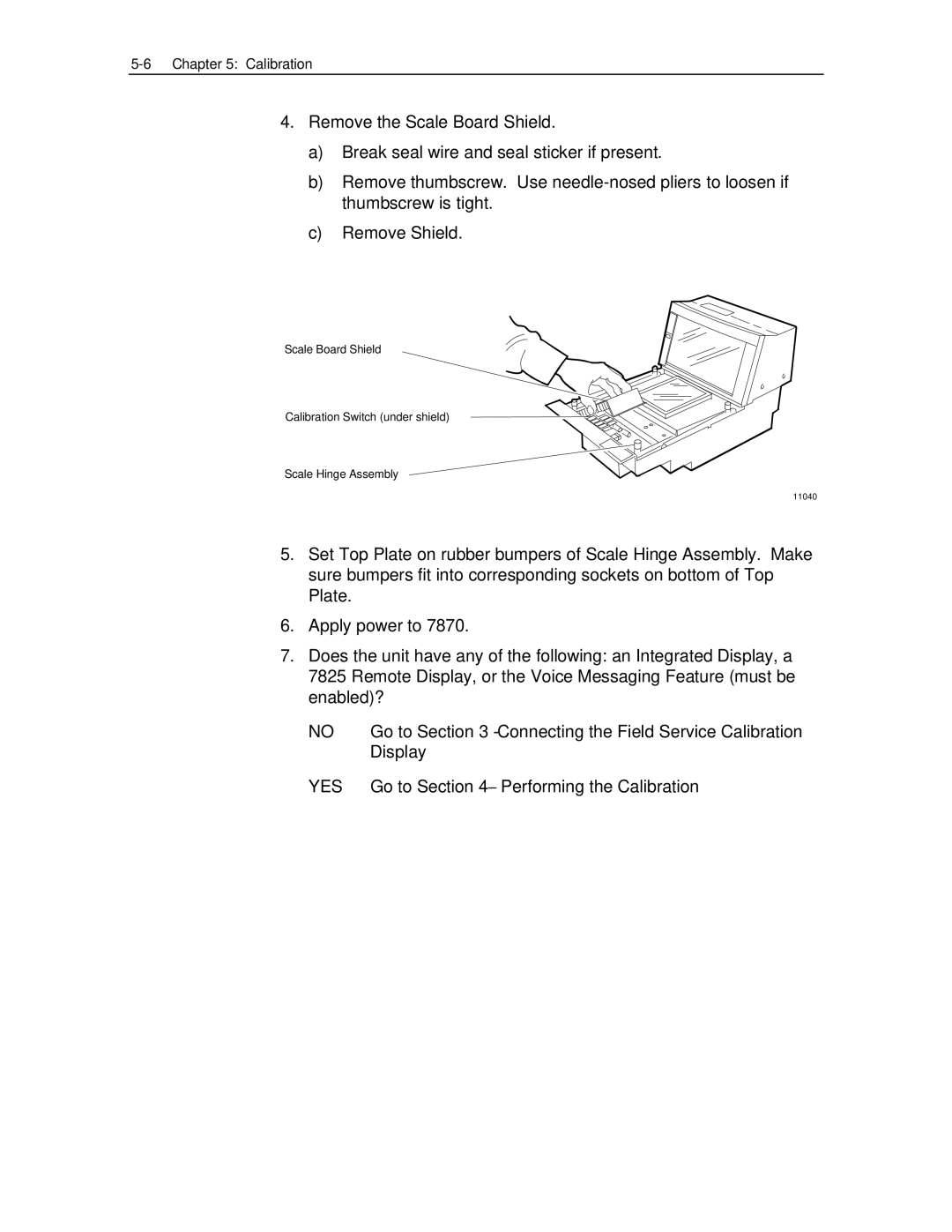 NCR 7870 manual 11040 