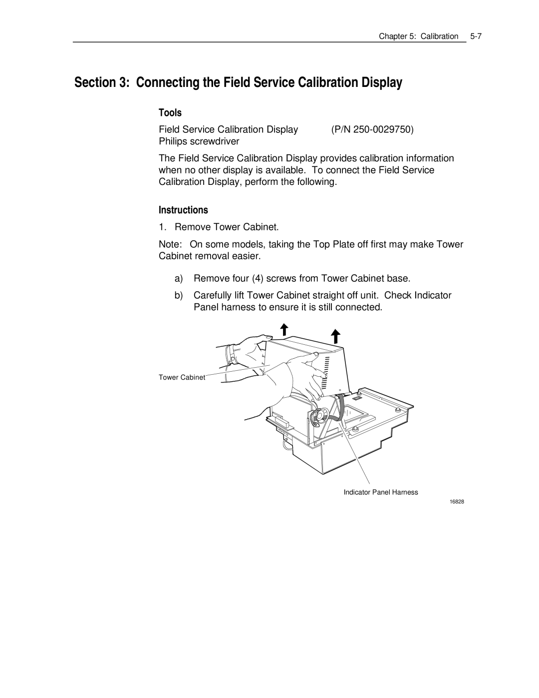 NCR 7870 manual Connecting the Field Service Calibration Display, Tools 