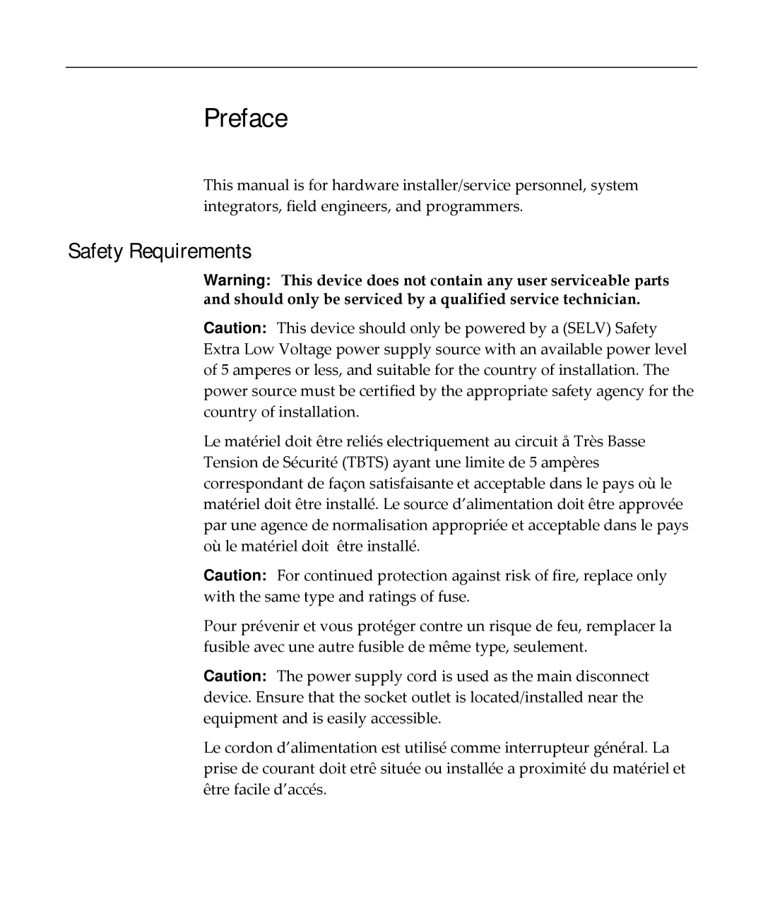 NCR NCR 5972 manual Preface, Safety Requirements 