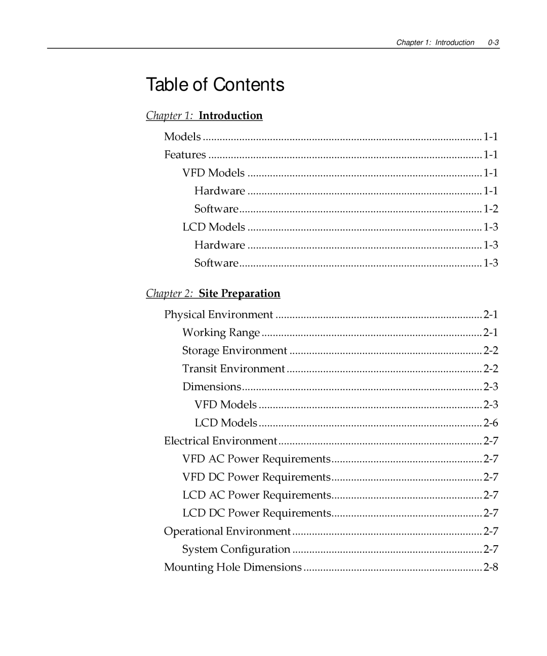 NCR NCR 5972 manual Table of Contents 