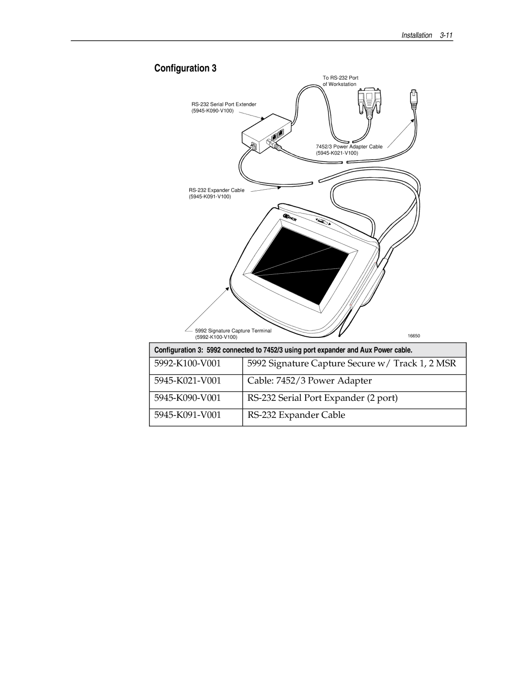 NCR NCR 5992 manual 5992-K100-V100 