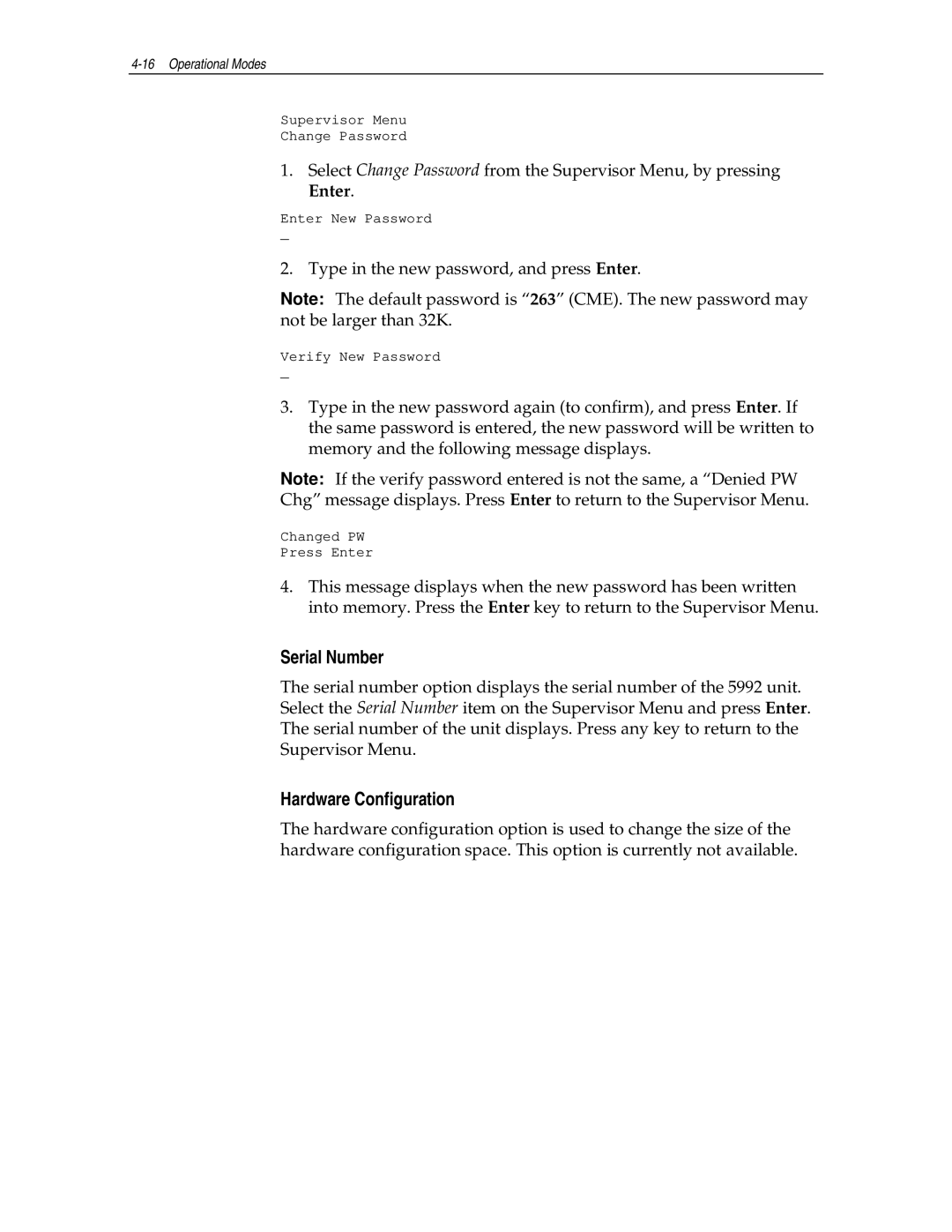 NCR NCR 5992 manual Serial Number, Hardware Configuration 