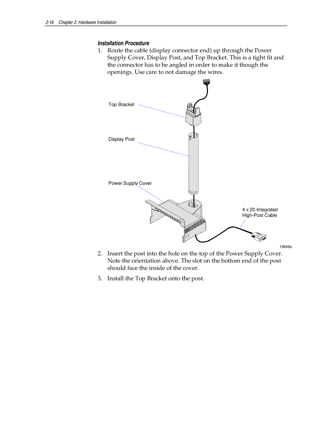 NCR NCR7454 manual Installation Procedure 