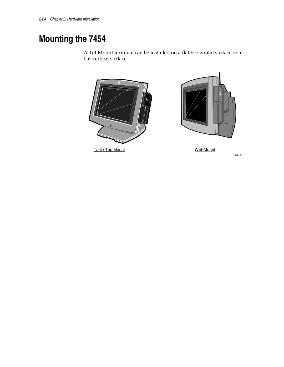 NCR NCR7454 manual Mounting 