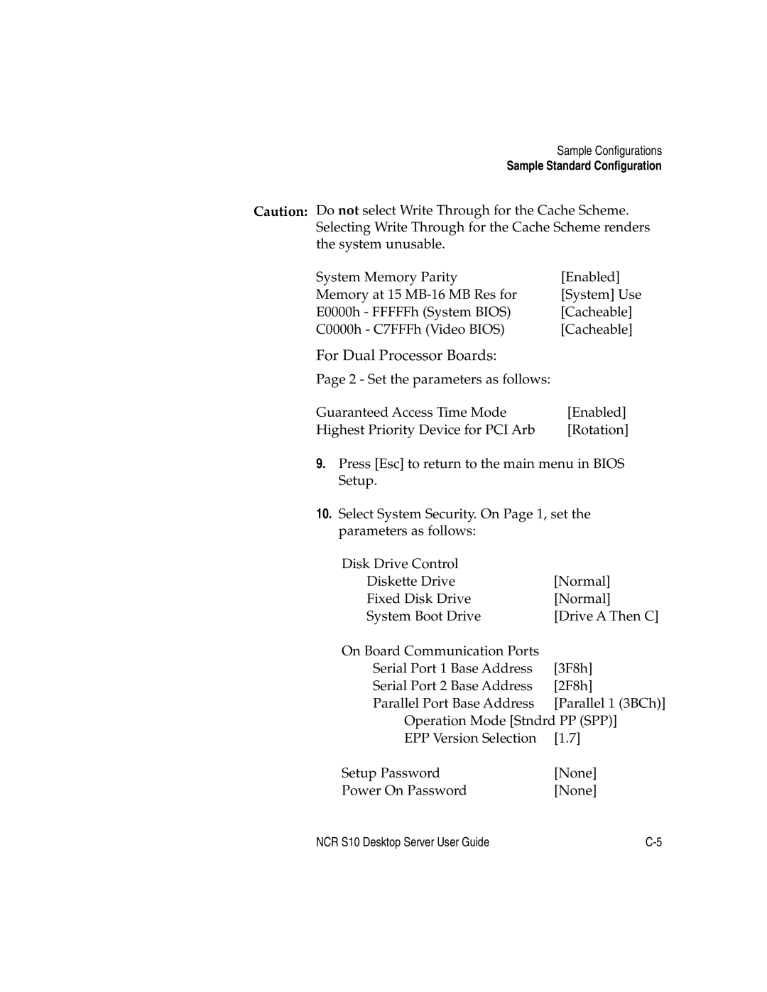 NCR S10 manual For Dual Processor Boards 