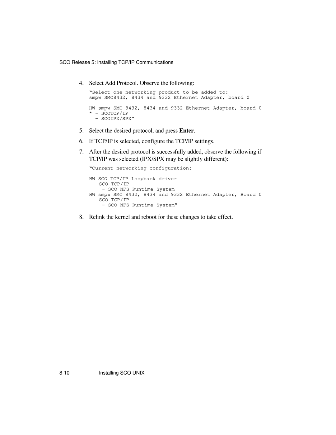 NCR S16 manual Select Add Protocol. Observe the following 