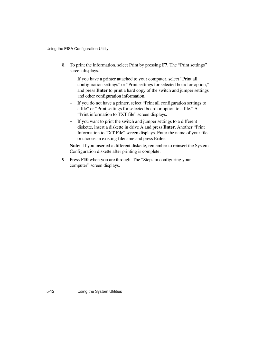 NCR S26 manual Using the Eisa Configuration Utility 