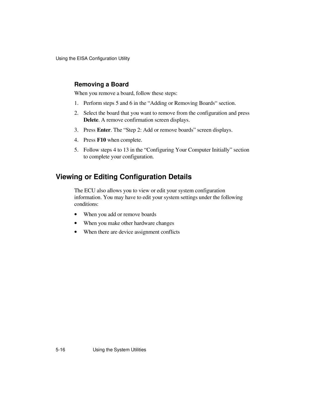 NCR S26 manual Viewing or Editing Configuration Details, Removing a Board 