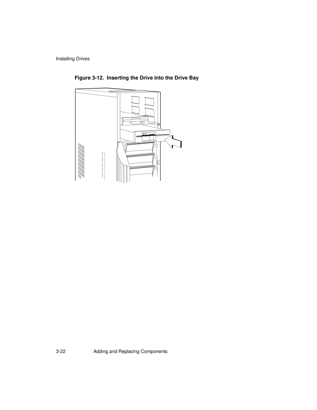 NCR S26 manual Inserting the Drive into the Drive Bay 