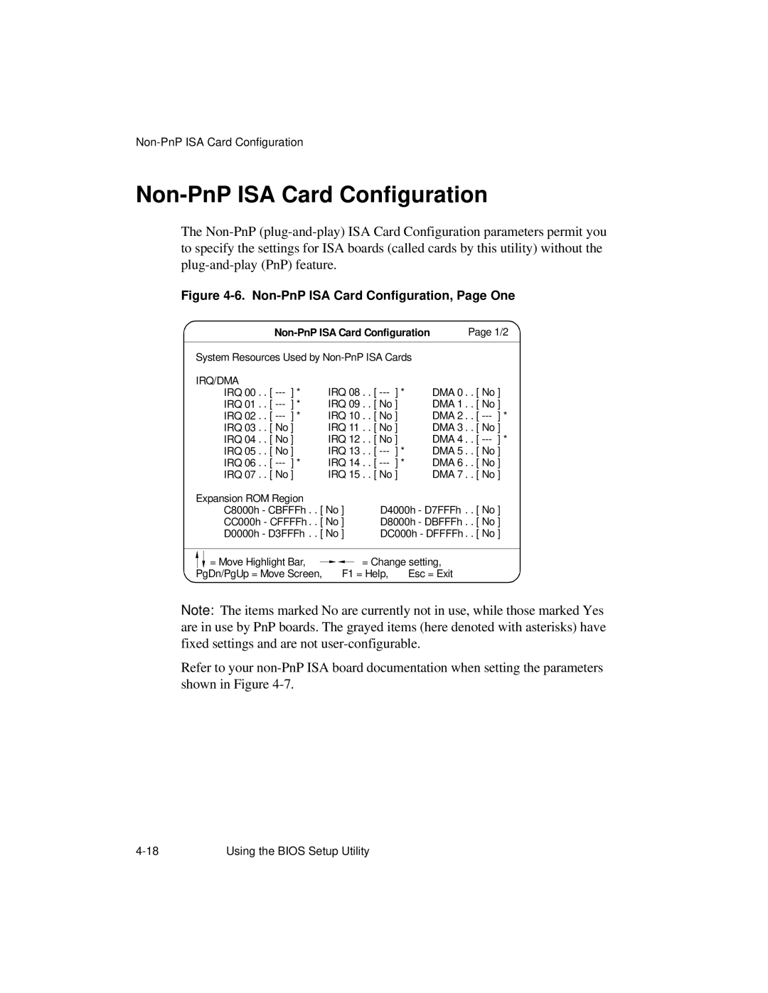 NCR S26 manual Non-PnP ISA Card Configuration, Page One 