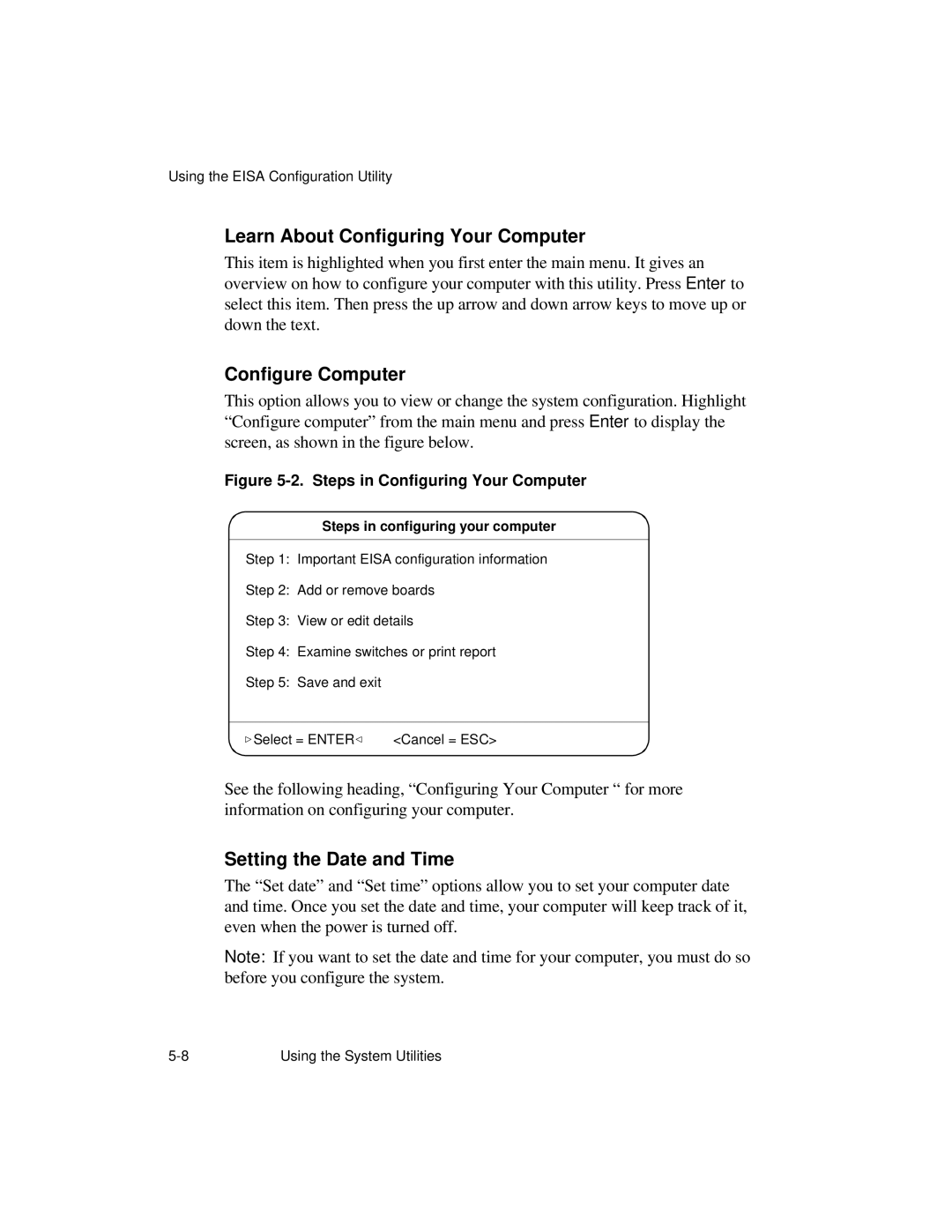 NCR S26 manual Learn About Configuring Your Computer, Configure Computer, Setting the Date and Time 