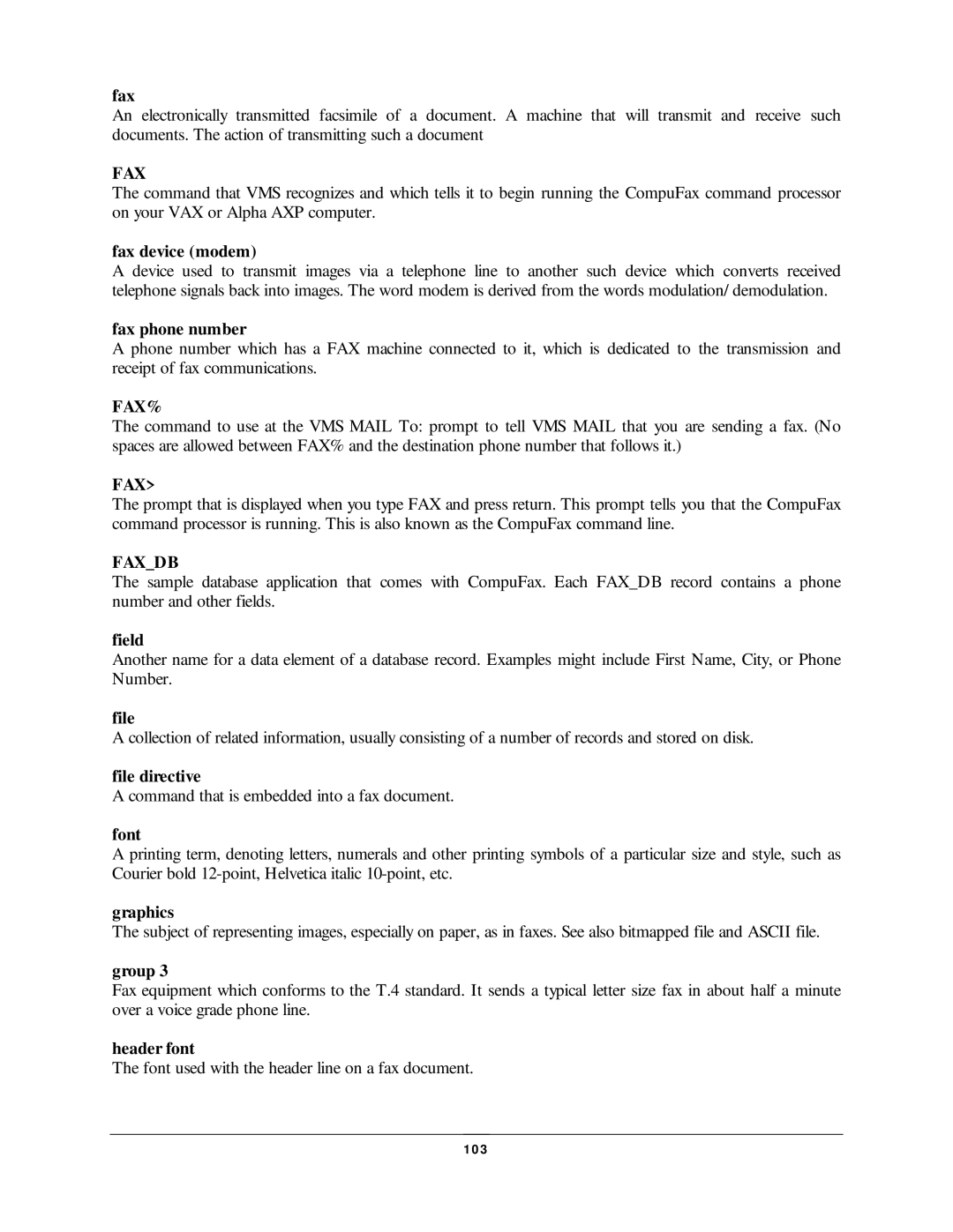 NDC comm CompuFax user manual Fax%, Faxdb 