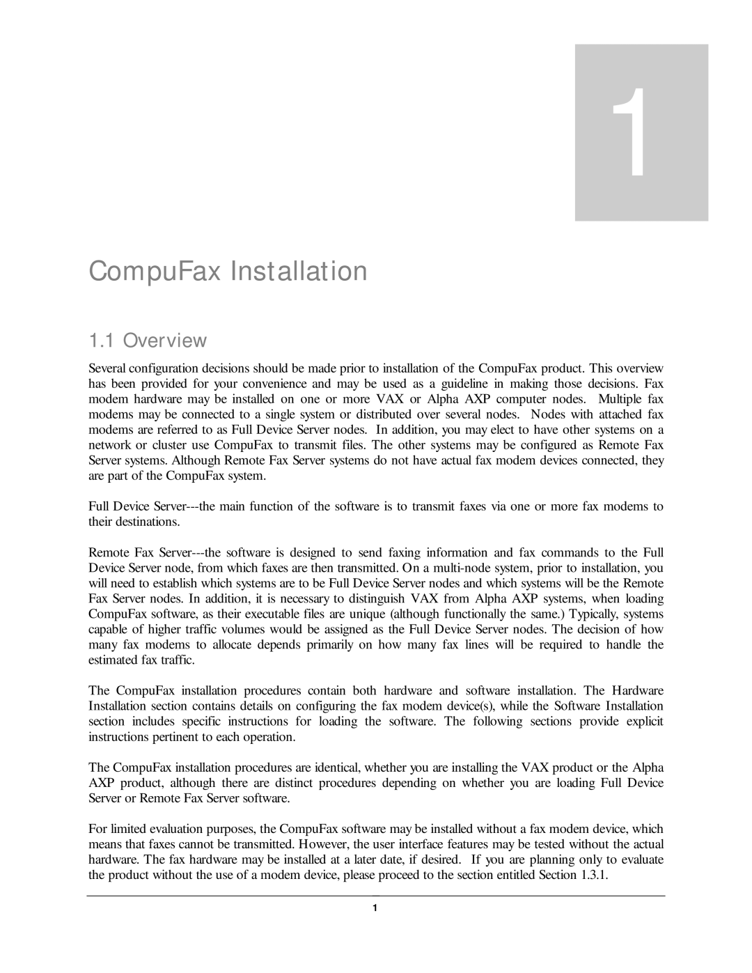 NDC comm user manual CompuFax Installation, Overview 