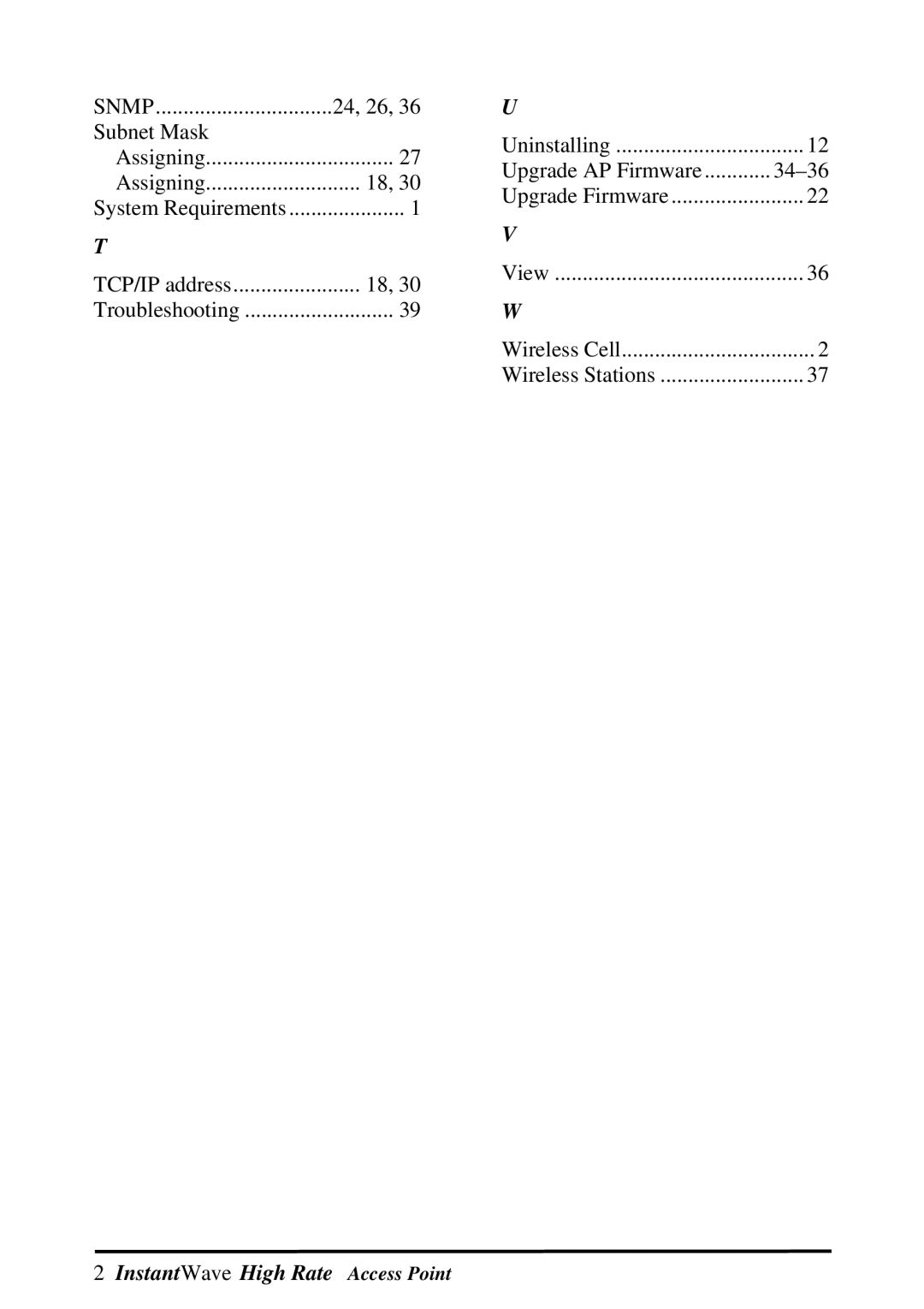 NDC comm Instant Wave manual Snmp 