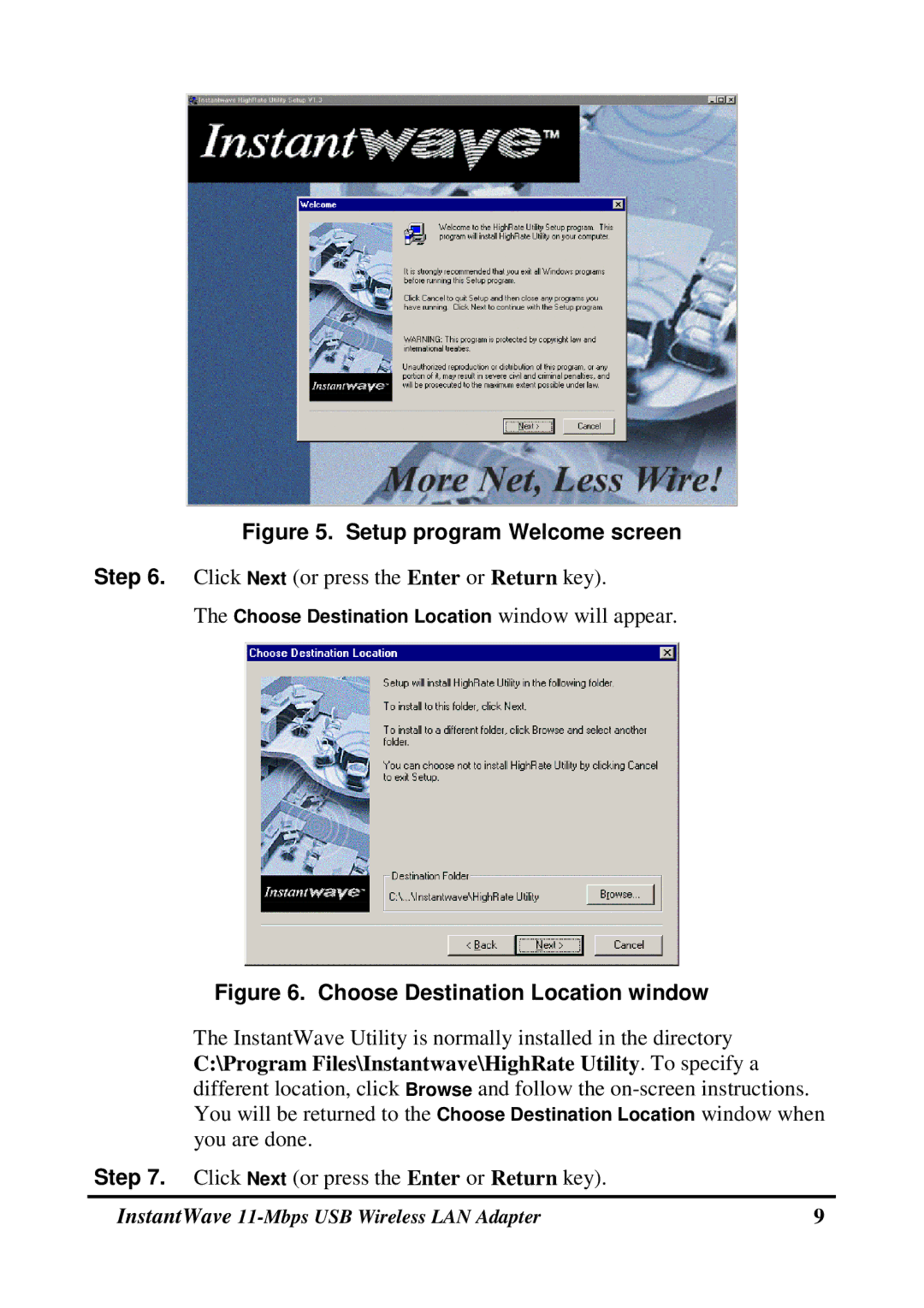 NDC comm NWH4020 manual Setup program Welcome screen 